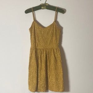 Gold mini dress from UO